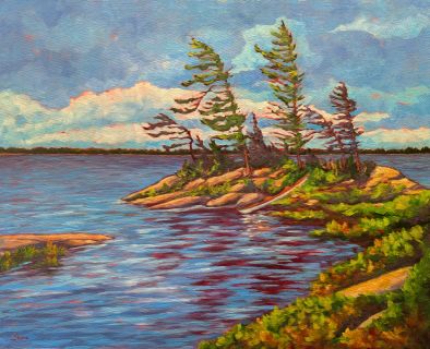 A Place to Pause - Original oil painting by Shana Talebpour