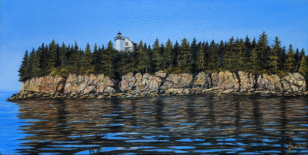 Bear Island Maine - oil painting by Shana Talebpour