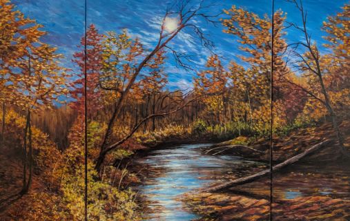 East Don Trails - oil painting by Shana Talebpour