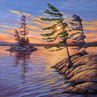 Golden Hour - oil painting by Shana Talebpour