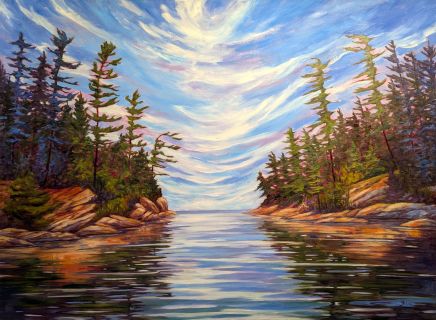 O'Donnell Point - oil painting by Shana Talebpour