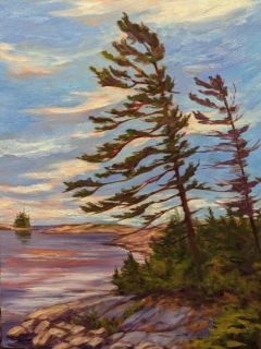 Snake Island - oil painting by Shana Talebpour