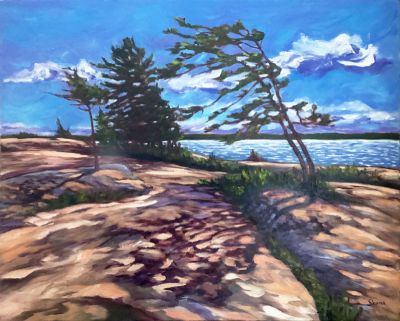 Summer day at Killbear - oil painting by Shana Talebpour