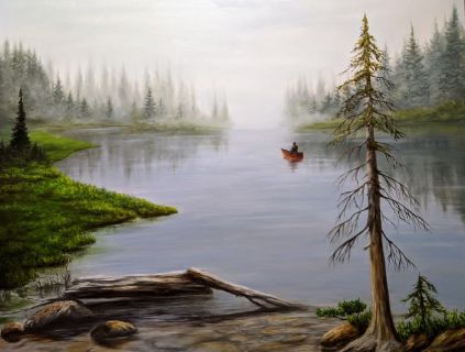 The Happy Place - oil painting by Shana Talebpour